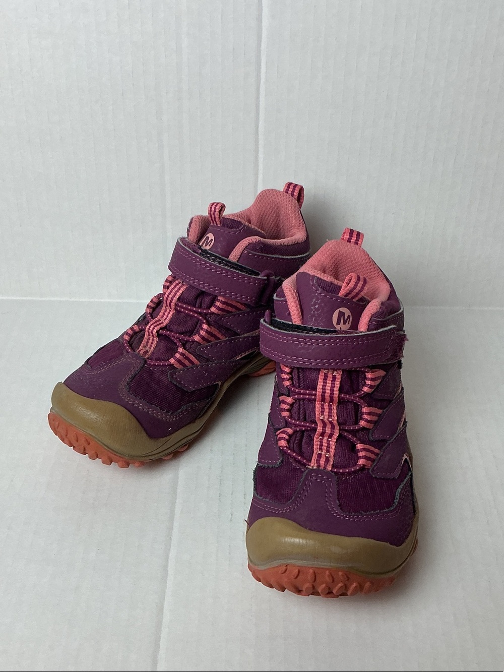 Merrell Kids Purple and Pink Hiking Sneakers 10.5M